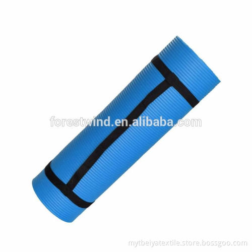 Best Quality Promotional Custom Label Nbr Yoga Mat With Carry Strap